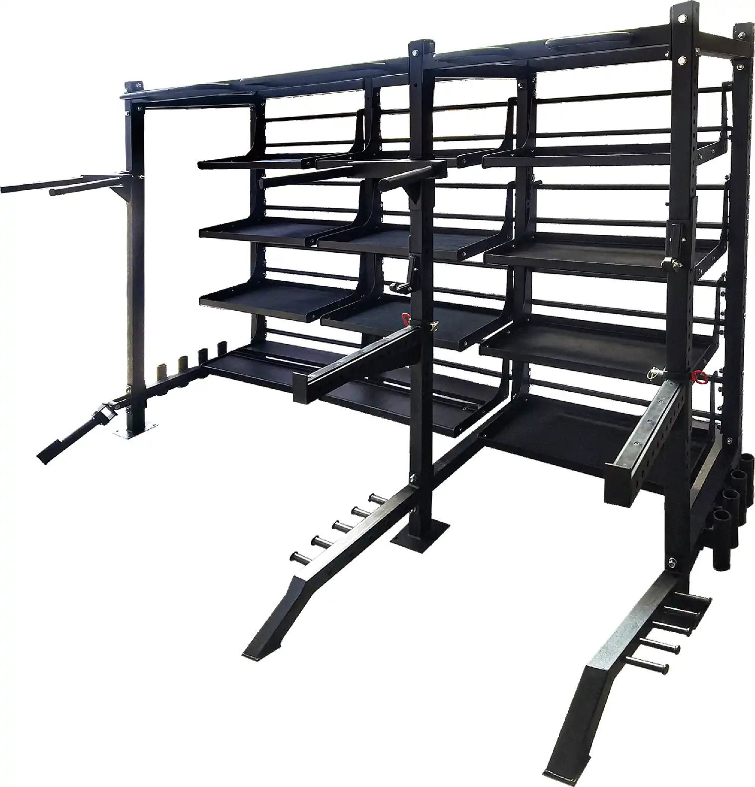 LDX-7013 Comprehensive Training Storage Rack - Comprehensive Training Storage Rack in Supporting Shelf Products | LanDer Wholesale Fitness Equipment